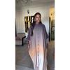 2026 Spring New Stand Collar Bat Sleeve Gradient Wide-Leg Pants Casual Loose Top Two-Piece Set