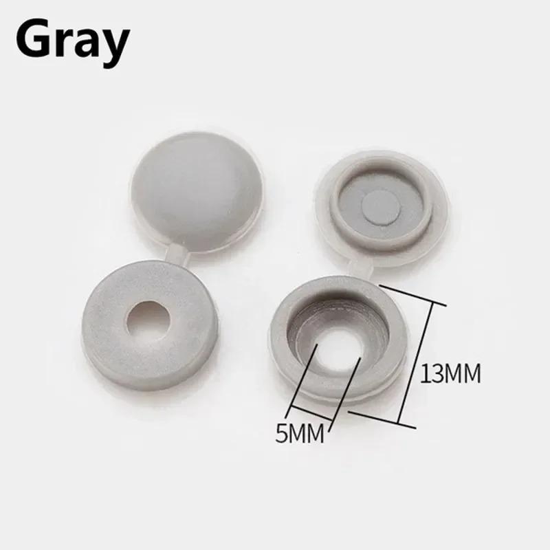 80pcs Nails Screw Caps Plastic Protective Covers Car Nuts Decorative Cover Self-tapping Screw Folding Cap Furniture Hardware
