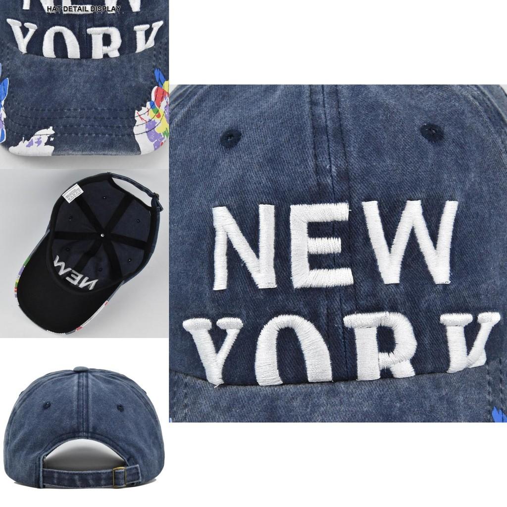 Retro Embroidered Duck Tongue Cap Washed Distressed Trucker Hat For All Seasons