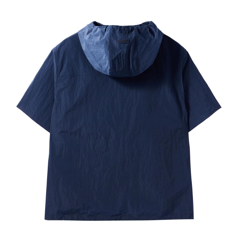 BROMPTON LONDON Ripstop Half Sleeve Anorak - Navy (P242Uan431)
