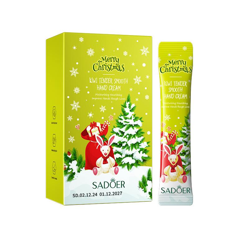 Christmas Kiwi Smooth Hand Cream SADOER Anti-drying and Cracking Moisturizing Hand Cream