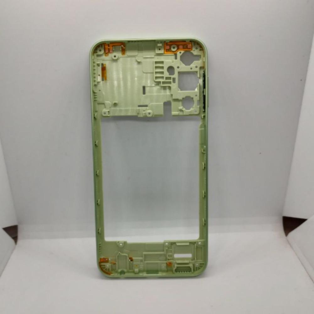 For Samsung A24 4G A245 Middle Frame Housing Bezel Plate With Side Button Repair Parts