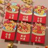 6Pcs/set Cute Dragon Red Packet Cartoon Cartoon Red Bags 3D Print Red Envelope  Celebration Party