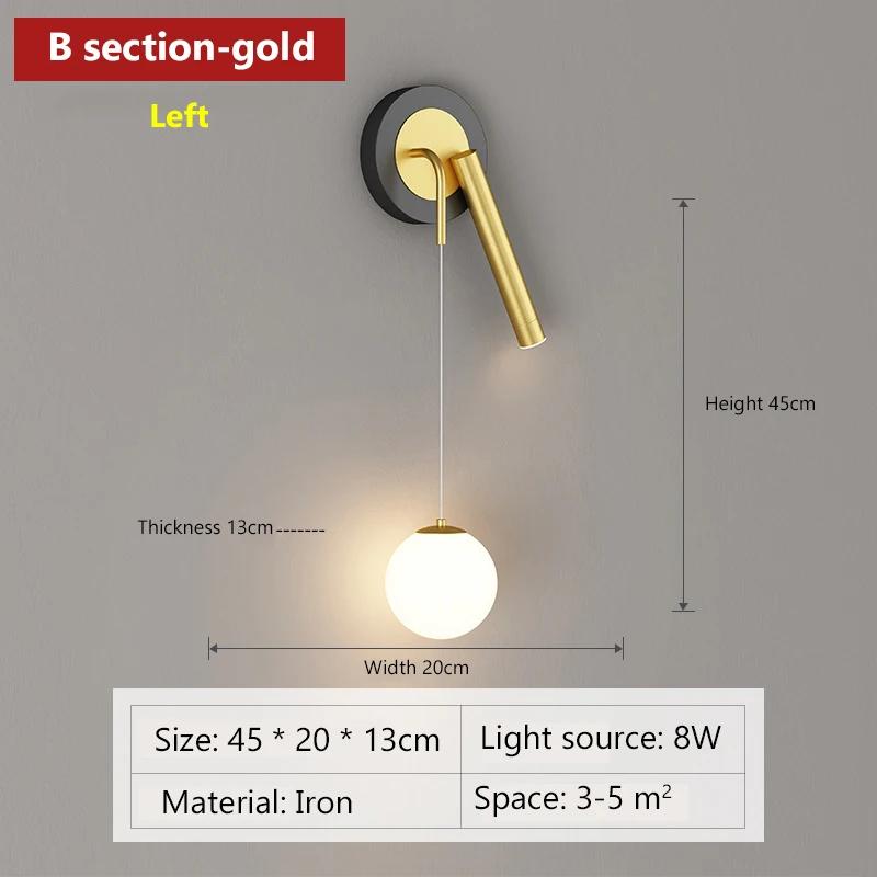 Modern LED Wall Lamps Nordic Double Heads Spotlights For Bedroom Bedside Living Rooms Study Home Decorative Walls Sconces Lustre