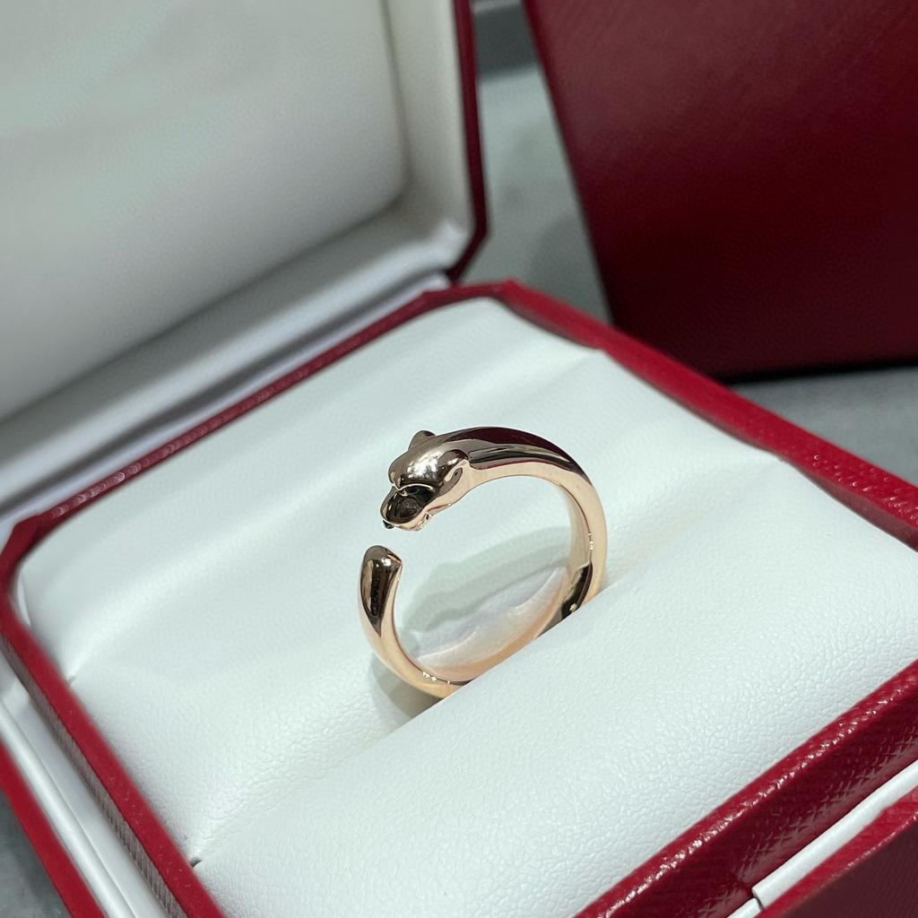 Hot Brand Vintage Women's Ring Luxury Jewelry For Women Designer 925 Sterling Silver Leopard Rings Fashion Lady Diamond Rings