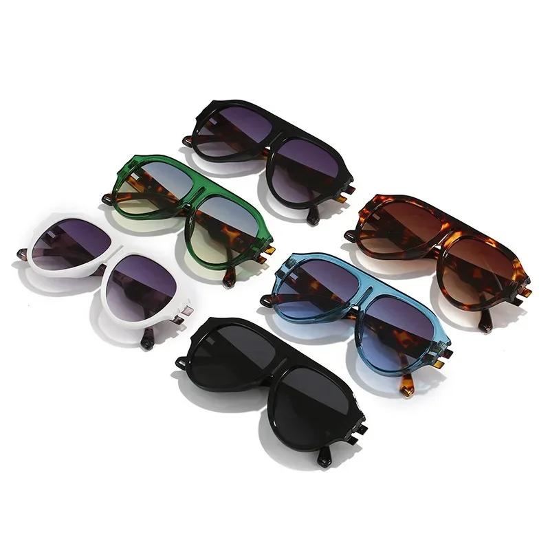 Hipster Celebrity Luxury Brand Pilot Sunglasses Women Men Large Big Frame Gradient Sun Glasses Female Thick Oversized Shades