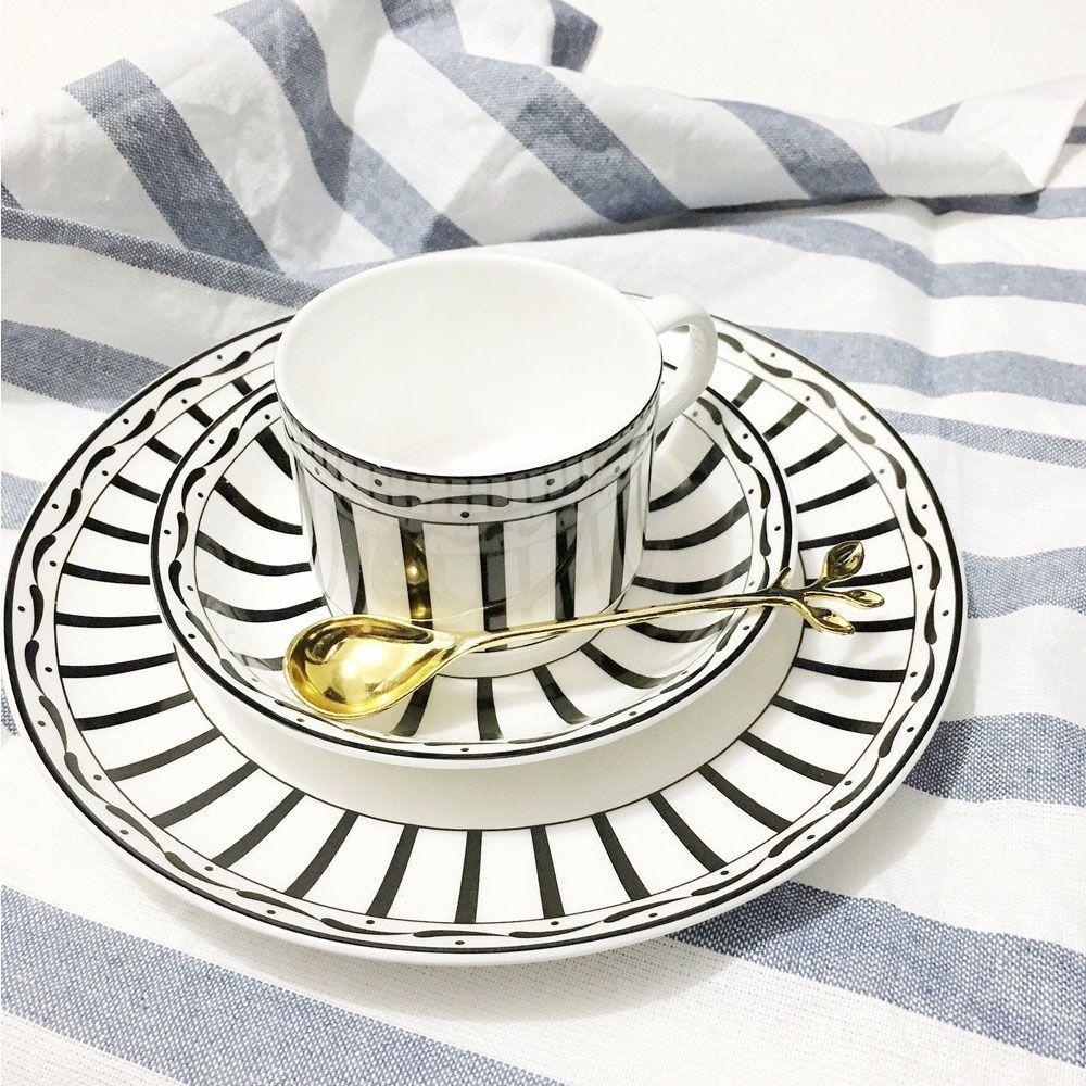 Kitchen Dining Bar Branch Shape Royal Style Mini Dessert Spoon Flatware Small Coffee Spoon Cutlery