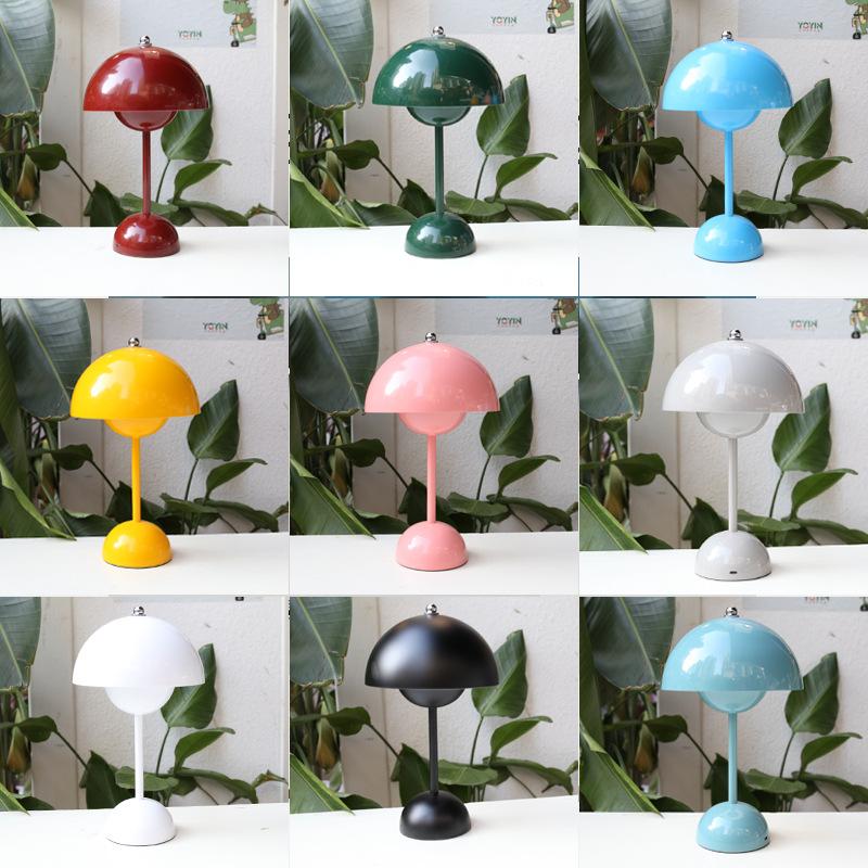 Kleine Schreibtischlampe für den Schreibtisch, nordisches minimalistisches Design, kreative Persönlichkeit, Schreibtisch, Schlafzimmer, Nachttisch, kabelloses Aufladen, USB, kleines Nachtlicht