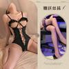 Sexy lingerie sexy suspender lace seduction open onesie women gather perspective uniform hot pure desire