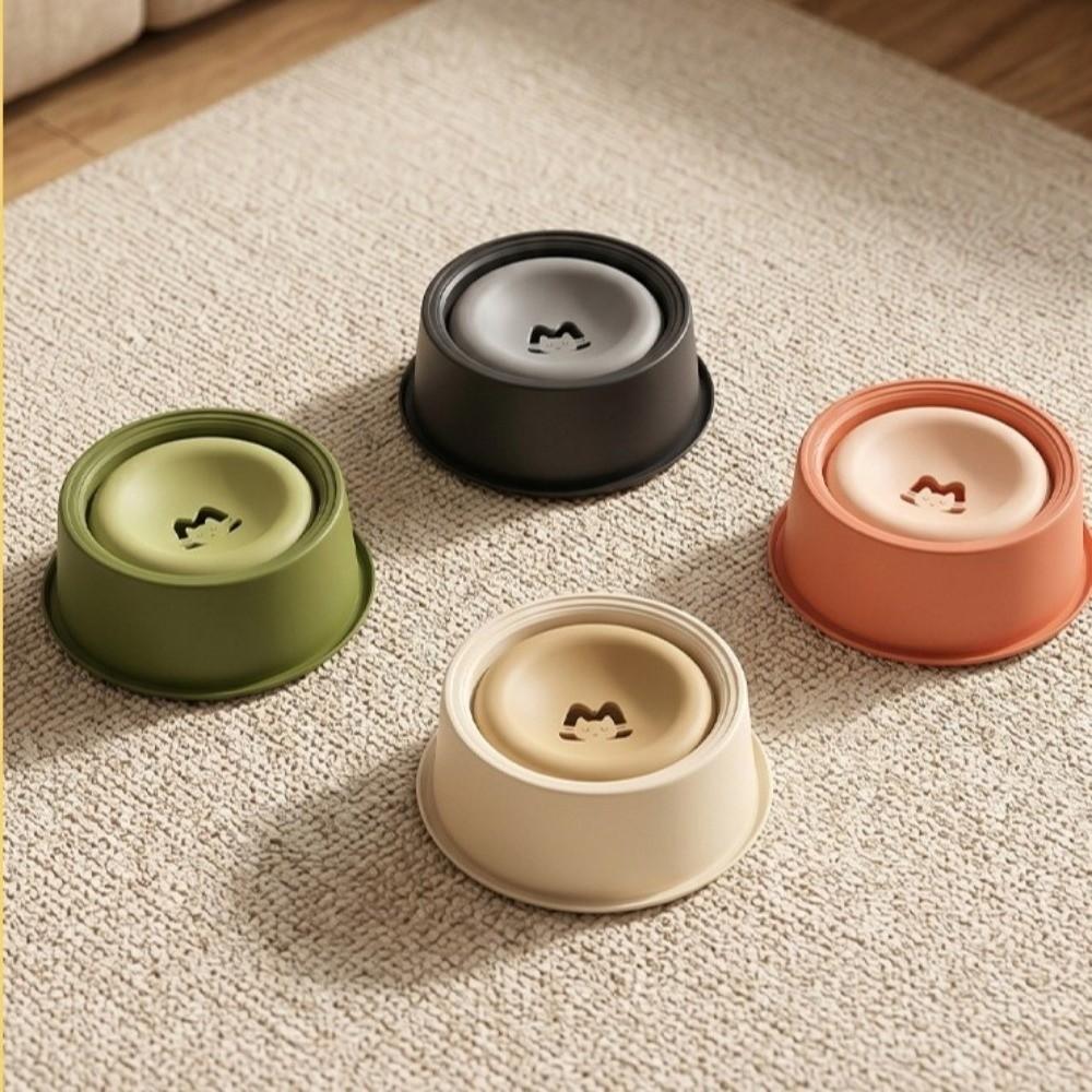 Non-Slip Pet Water Bowl Easy Clean Pet Feeding Dish Non-Wetting Mouth Slow Feeder Bowl Dog Use