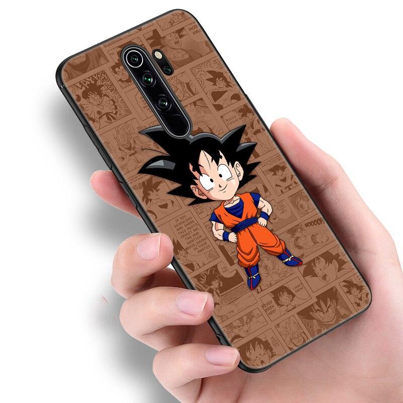 Japan Anime Kind Goku Silikon Handyhülle Für Xiaomi Redmi Note 10 10T 10S 9S 8T 9 8 7 Pro Max 8A 9A 9C 9T Schwarz Weiche Hülle Coque
