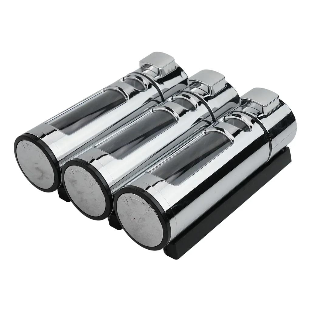 Bathroom Electroplating Bathroom Soap Dispenser Hotel Soap Dispenser Convenient Large Capacity Transparent Design