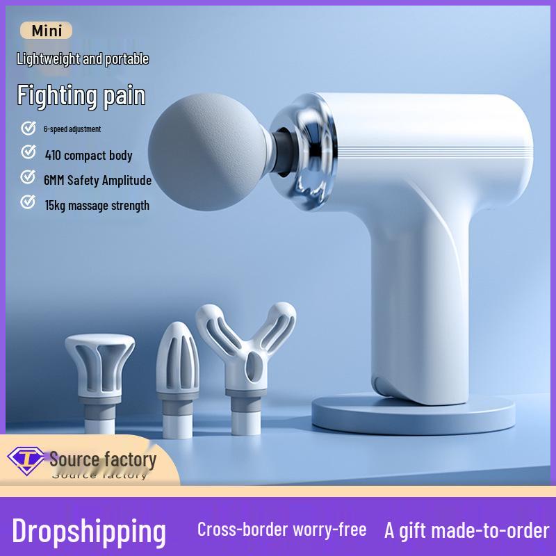 Customizable Mini Fascia Gun Massager: Multi-Head for Muscle Relaxation & Neck Care