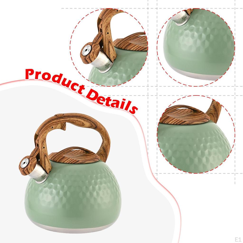 Plystrende tekjele tepotte for komfyr kaffekjele rustfritt stål hjem