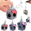 Süßer gestrickter trauriger Hamster-Puppe Cartoon Strick-Anhänger Häkel-trauriger Hamster-Meme Kawaii Mädchen Hamster Handgemachte Puppe für Kinder Geschenk