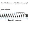 300mm Compression Spring Wire Dia 0.8/1.0/1.2/1.5mm 65 Mn Manganese High Carbon Steel Y-shaped Soft Pressure Return Long Springs