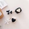 Solid Color Big Love Simple Bluetooth Headset Protective Case Airpods 1 Generation/2 Generation/3 Generation/Airpods Pro