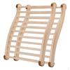 Infrarot-Sauna-Rückenlehnenkissen mit S-förmigem ergonomischem Design für den Heimgebrauch, Holzzubehör