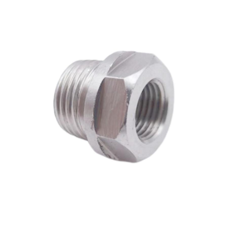 2× O2 oxygen sensor weld bung stainless steel M18mm 1.5mm to M12x1.25mm Adaptor