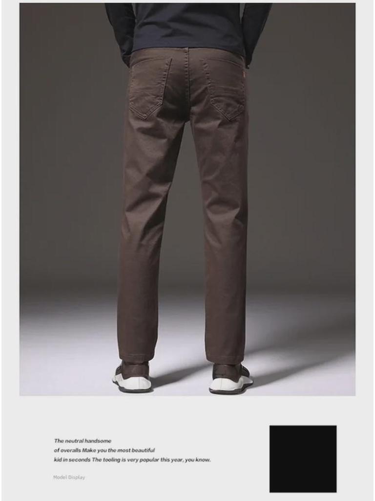 2023 Frühling & Herbst Herren Elastische Freizeit Gerade Hose - Passform für mittleres Alter