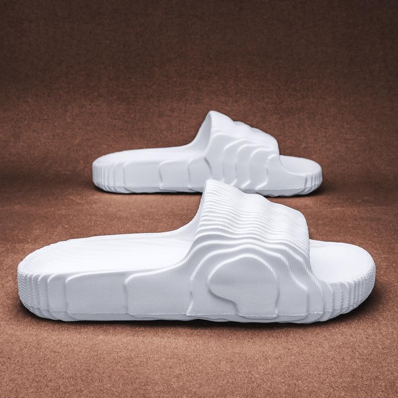 Fashion Soft Home Slippers Couple Summer Indoor Skid Proof Bathroom Slippers Sandals Hotel Solid Color Men Women Flip Flops Flat Shoes