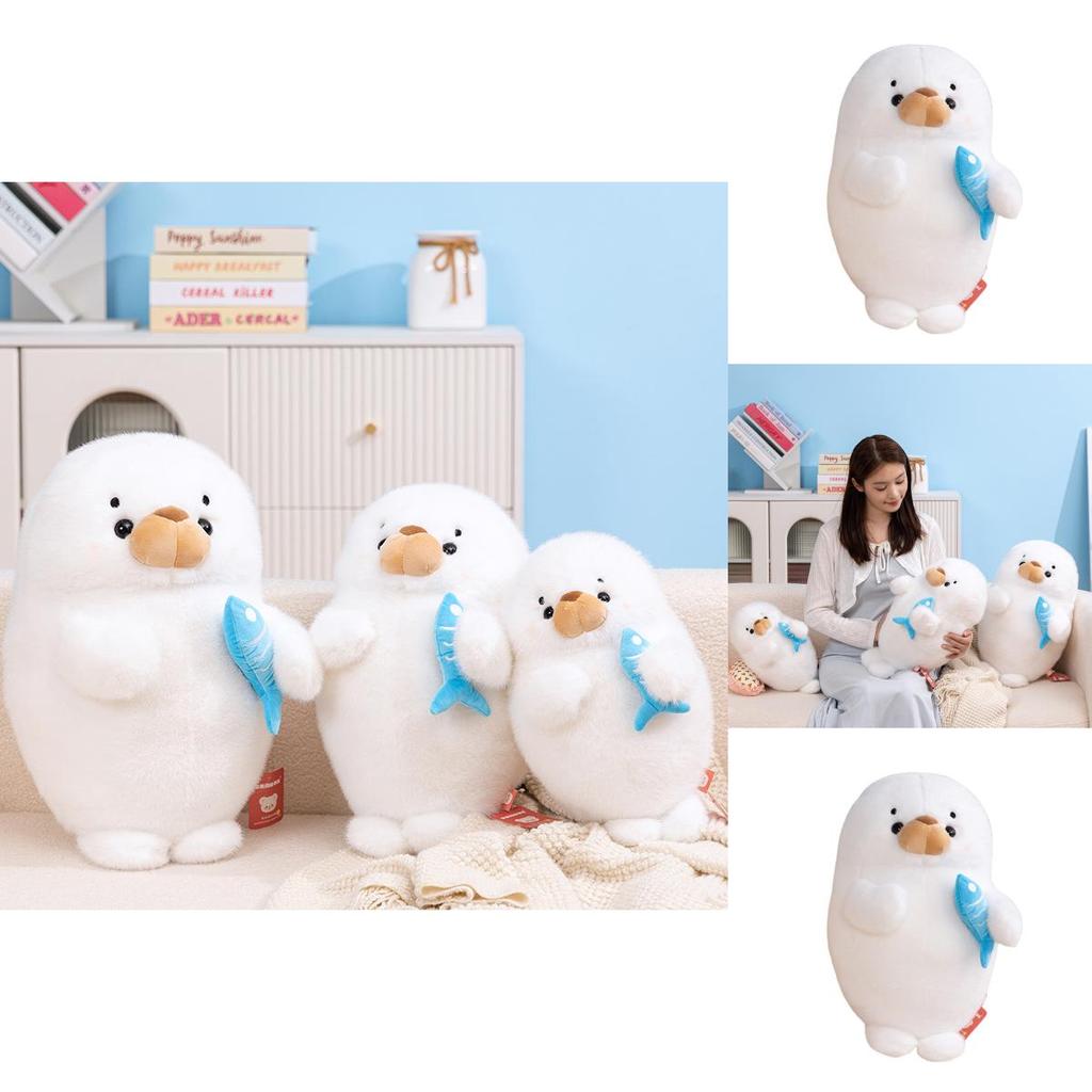 Plush Seal Toy With Pp Cotton Filling For Kids Sleep Aid And Gift