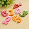10Pcs Cute Wooden Fridge Magnet Number 0-9 Kids Colorful Educational Toy Set
