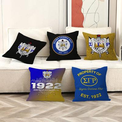 Sigma Gamma Rho LOGO Pillowcase Toon Gift Cushion Cover Bedroom Home Sofa Chair Seat Decor Pillow Case