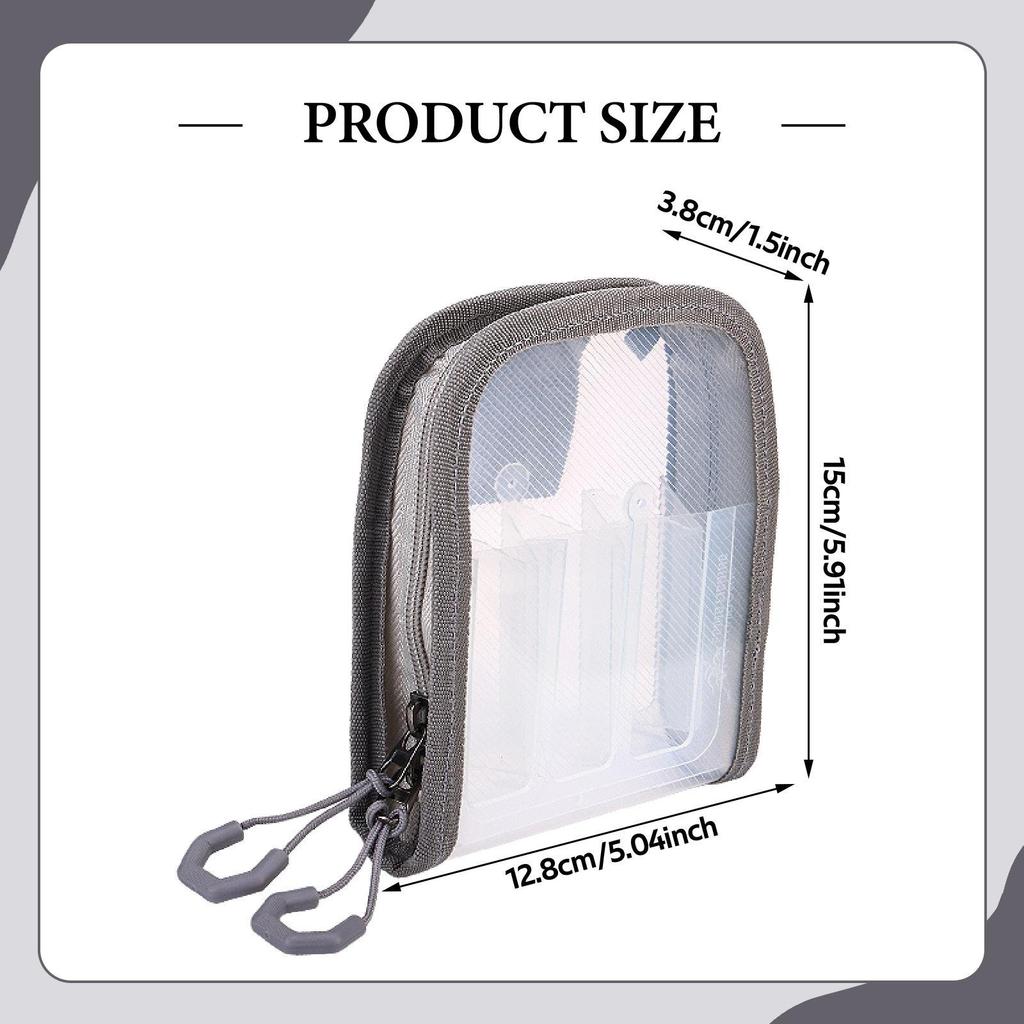 Fishing Lure Bag Accessory Protective Fishing Gear Organizer Outdoor Freshwater Zipper Versatile Compact Squid Jig Storage Bag