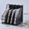 Office Supplies Four Multi-layer Metal Wire Mesh File Rack Desk Organizing Folder Student Data Organizer File Box File Frame