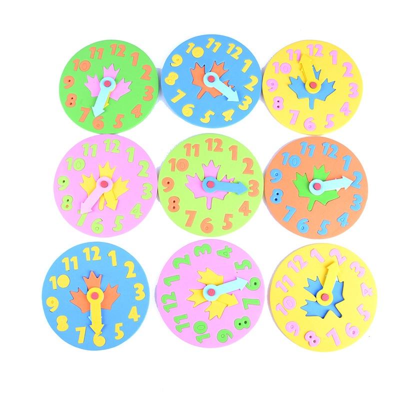 Kids Clock Learning Education Toy Fun Math Game for Children Baby Toy Gift 3-6 Years Old 3 Pcs/1 Pc