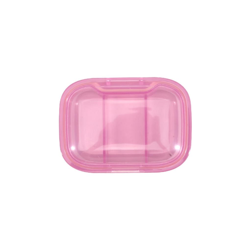 Portable Mini Small Medicine Box Compact Organizer for Early-Mid-Day Tablets 3 Compartment Pill Storage Container