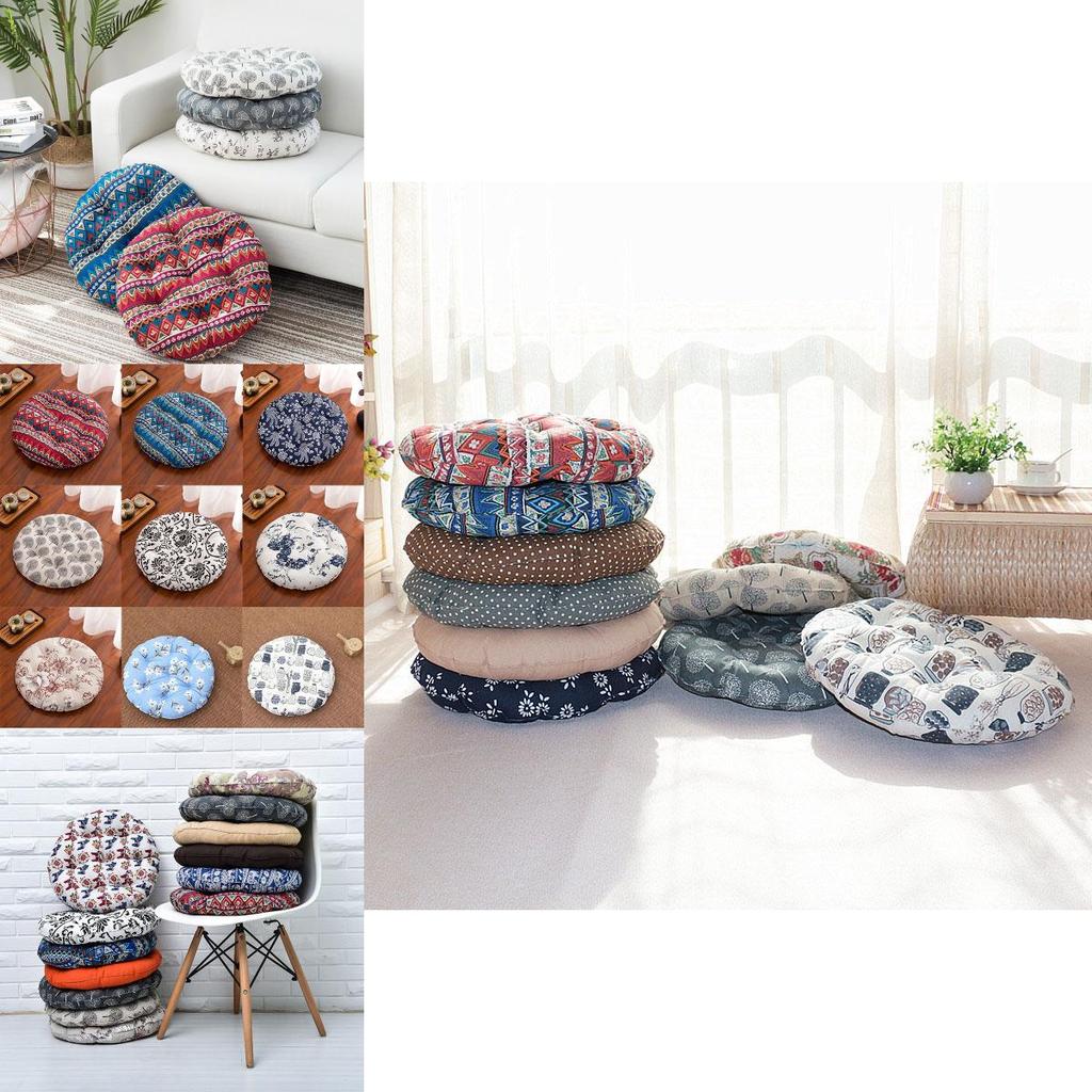 Luxurious Round Cushion Patio Tatami Meditation Mat Seat Pillow With Soft Touch Feeling