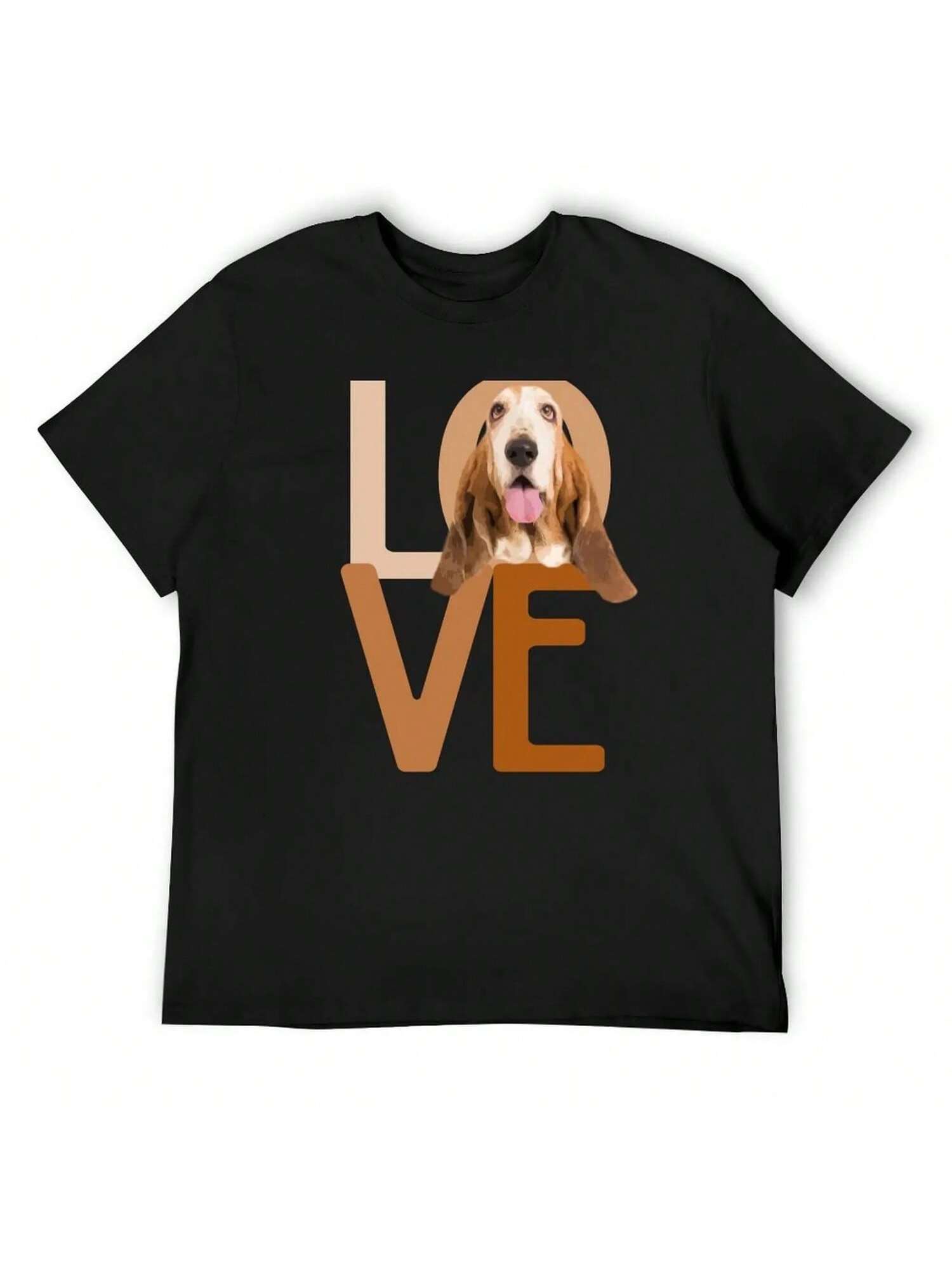 Basset Hound Love T-Shirt Louboutins Vintage Clothes Anime Shirt Anime T Shirts Fruit Of The Loom Mens T Shirts S разноцветный