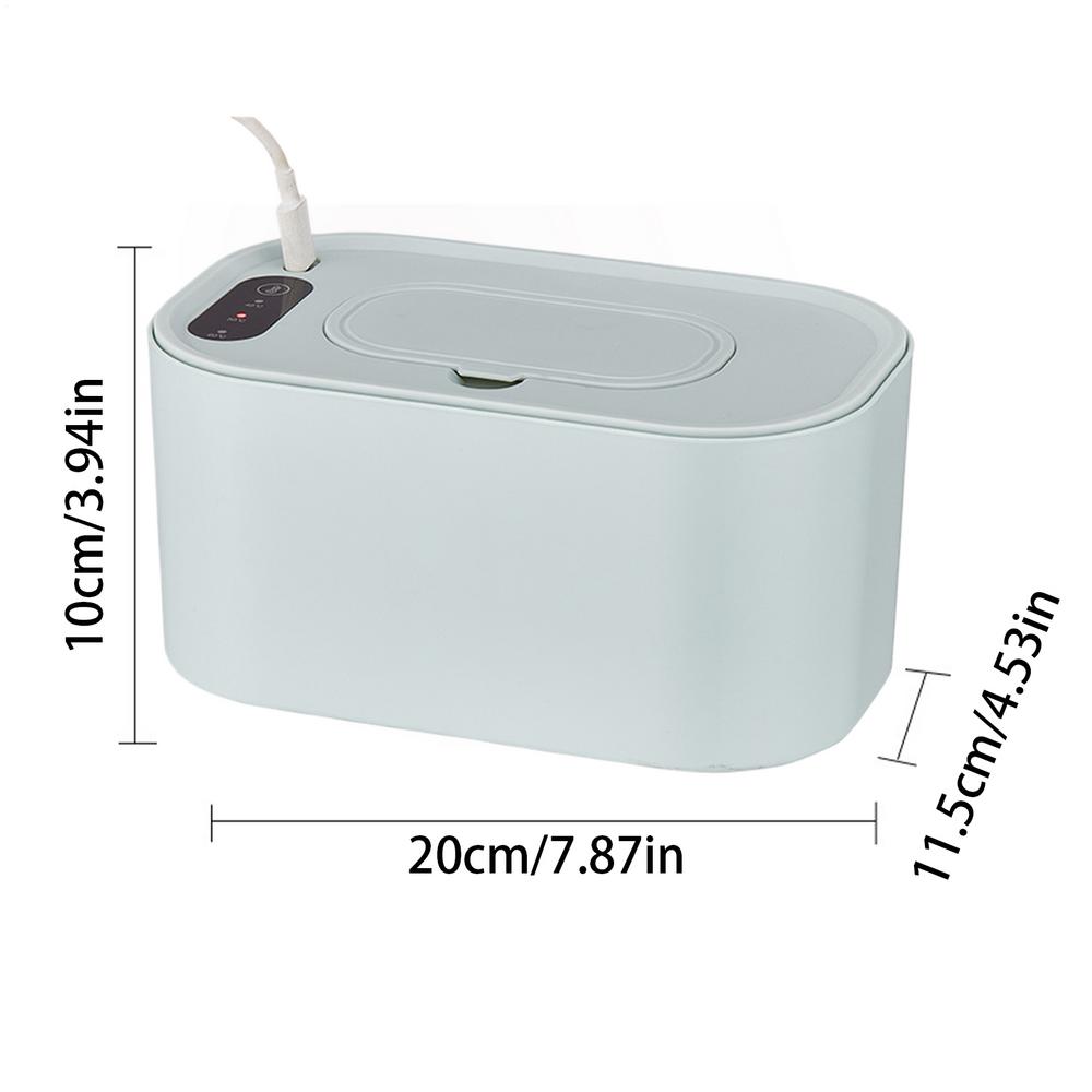 Baby Wipe Warmer Heater Home Outdoor Wet Towel Dispenser Portable USB Charge Night Light Warmer Napkin Heating Box for Home/Car