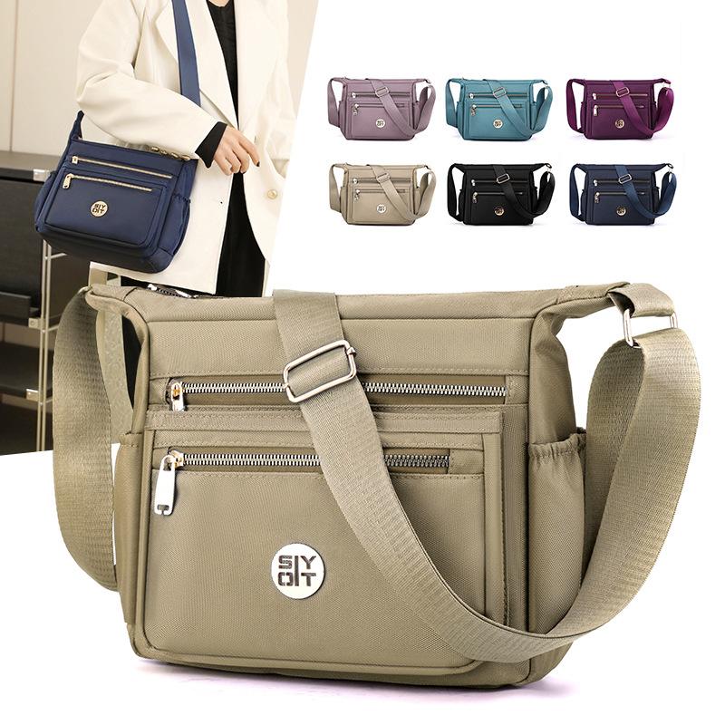 Bag Women's Middle School Mother Bag New Shoulder Messenger Bag Nylon Cloth Bag Trendy Dumpling Bag Women's Bag