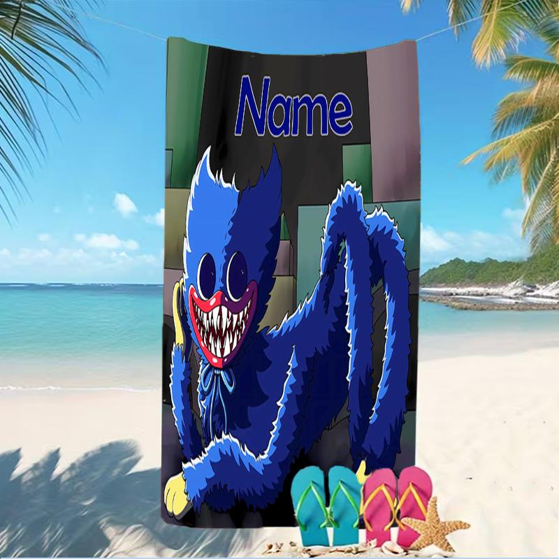 Customizable personalized beach towels Poppy Playtime themed designs.Suitable for the beach, yoga, sports;ideal as beach accessories