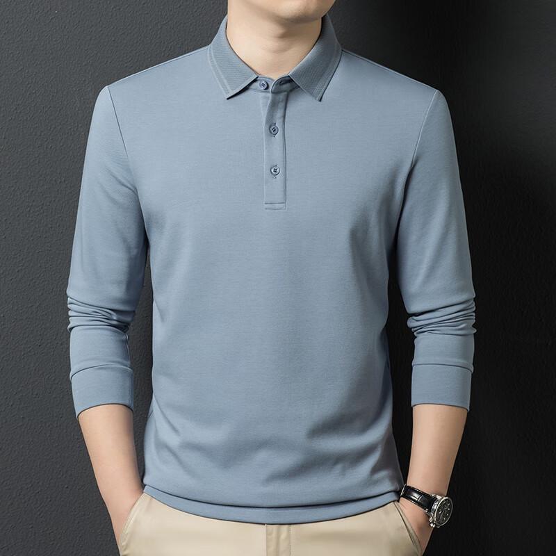 Yiliteng Men's Long Sleeve Polo T-Shirt