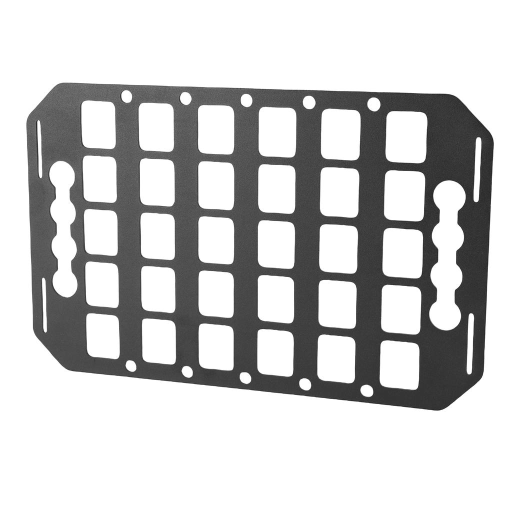 Truck Bed Molle Panel Rack 12.5x8x0.08in Aluminum L Track Molle Panel Organizer for Cars SUVs Pickup RVs