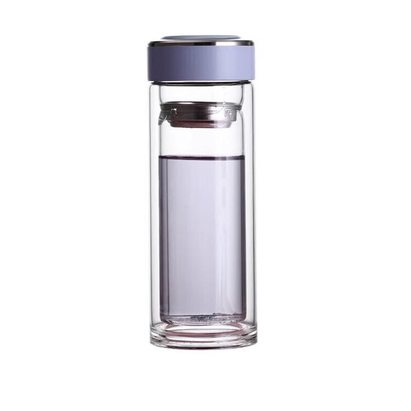Double-Layer Borosilicate Glass Water Bottle