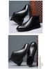 Men's British Style Genuine Leather Chelsea Boots - Autumn/Winter Mid-Cut, Plus Velvet, Warm, Trendy, High-Top, All-Match.