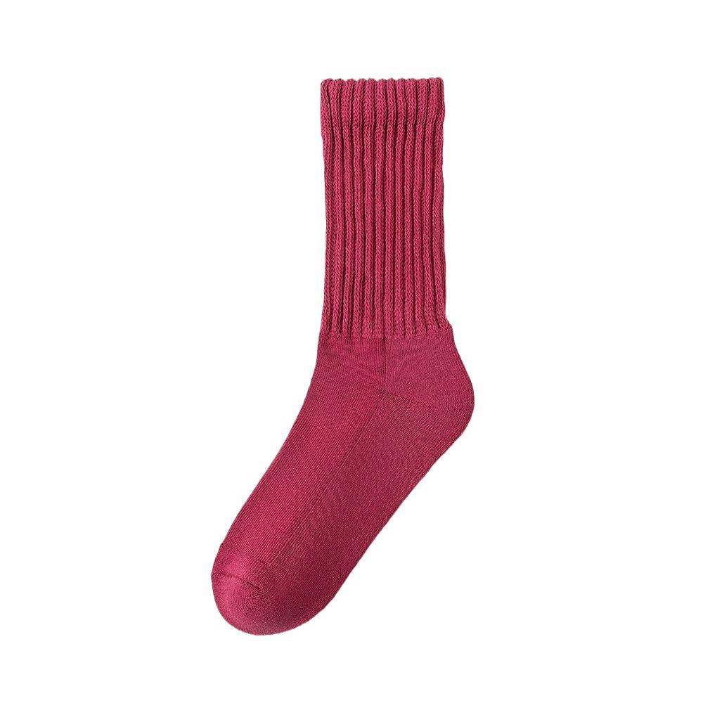 Men and Women Born Autumn and Winter Wool Ring Warm Retro Pure Cotton Tube Pile Socks