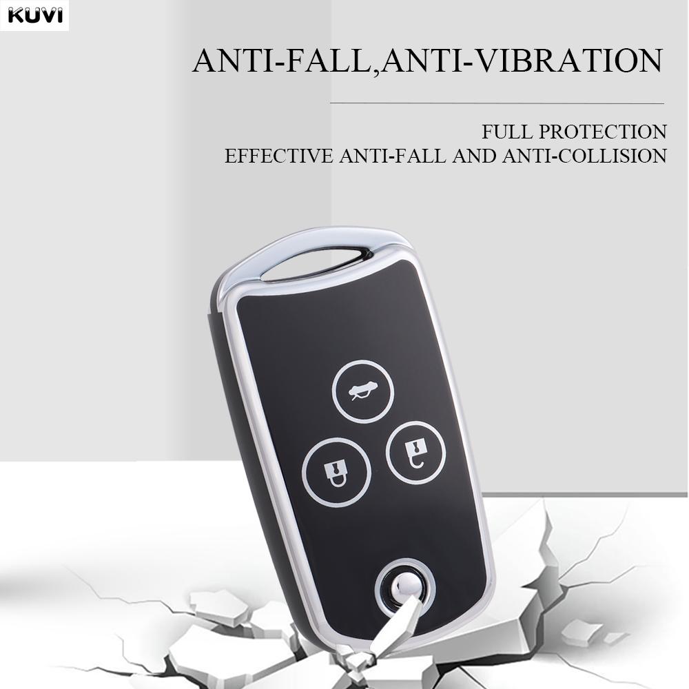 2 3 Buttons Tpu Car Key Case Cover Flip Remote Control Fob Protector Skin For Honda Acura Accord Cr-V Civic Jazz Cr-Z 2011 2012