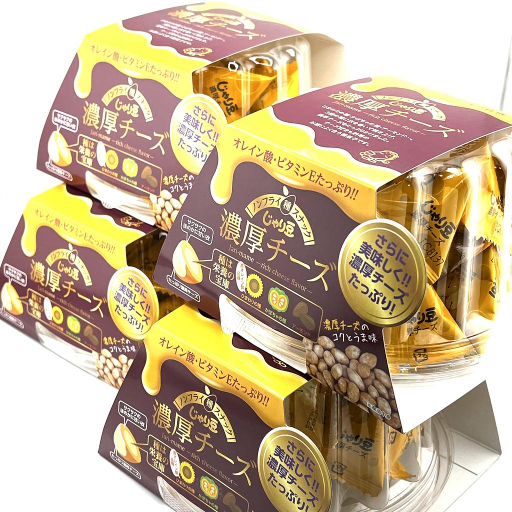 Happy Company Jari Rich 80g X 4 Bags Sunflower Pumpkin Rolled In Batter and Filled with Rich Individually Small Commercial Beer Souvenirs Sweets,