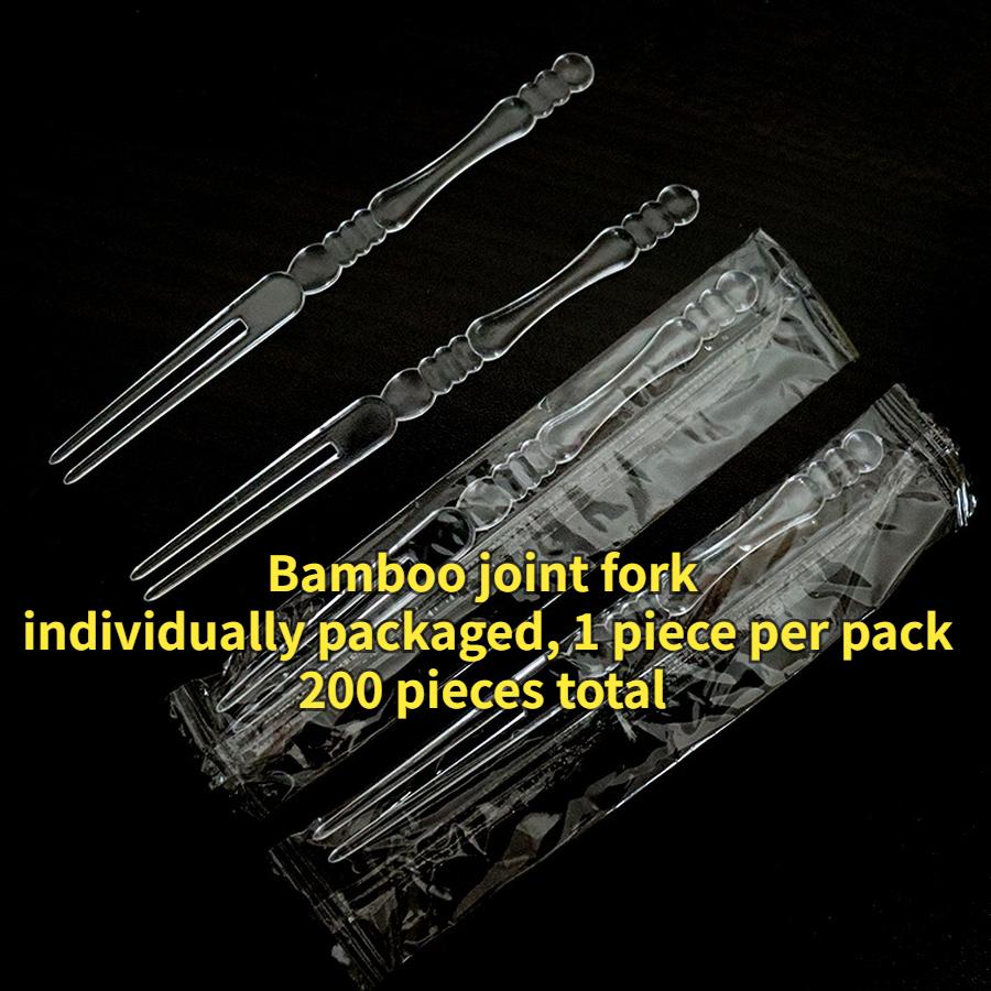

Disposable Fruit Forks Bulk Pack Plastic Fruit Forks Transparent Individual Dessert Picks for Commercial Use Home Cake Picks 200 PCS 10.3*0.7cm незалежність кольору