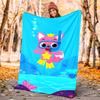 pinkfong Flannel Blanket Soft Warm All-Season Throw, Design for Camping, Car Travel, Hiking Sofa, Bed, Office Perfect Gift for Parties