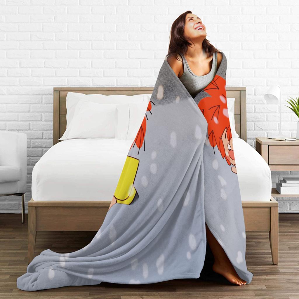 P-Pumuckl Plüschdecke Junge Mädchen Flanell Überwurfdecke Für Wohnzimmer Weich DIY Qualität Tagesdecke Geschenkidee