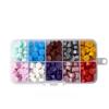 Custom Stamp Lacquer Wax Particles Box with Multi-color Sealing Wax Mixed with Octagonal Seal Wax Custom Stamp Matrimonio Gadget