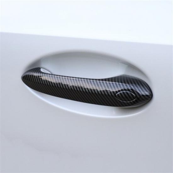 ABS Carbon Fiber Car Door Handle Cover Trim For BMW 3 Series G20 -