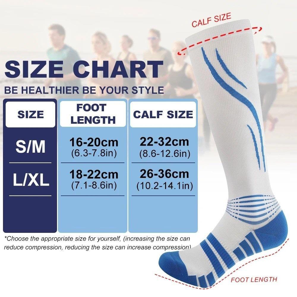 1 Pair Breathable Fitness Long Leg Socks Comfortable Cycling Calf Socks  Running